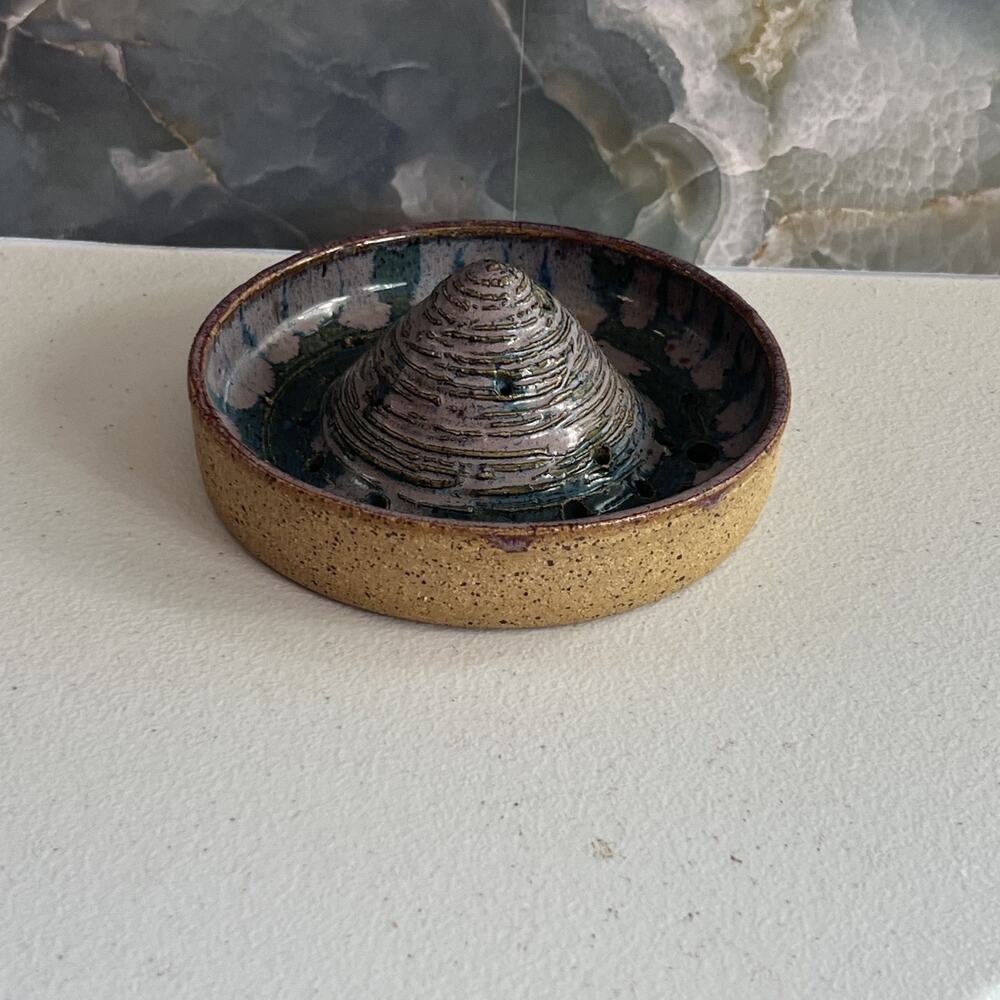 Studio Art Pottery Citrus Manual Juicer Lemon & Orange Stoneware Hand Made